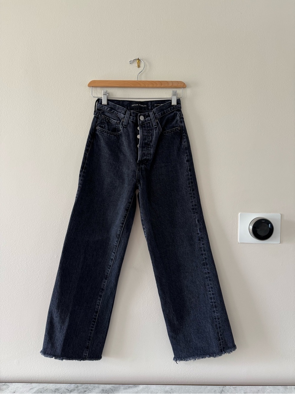 Aritzia Denim Forum: High-Waist Wide Leg Black Jeans